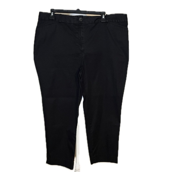 Talbots Women’s Chino Ankle Black Pants | Size 16 - Picture 1 of 5
